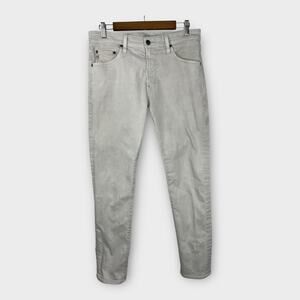 AG Adriano Goldschmied Men's Straight Jeans in Light Gray